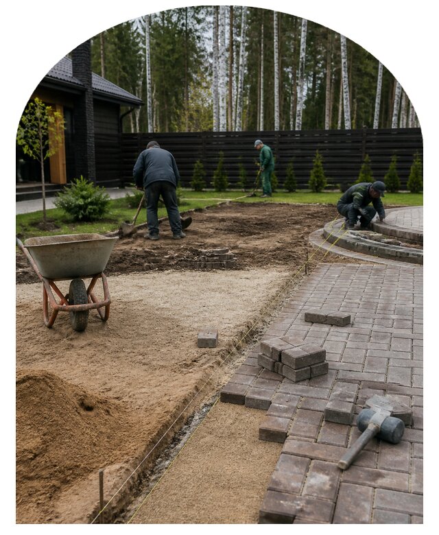 Комплексное благоустройство участка 20 соток в Рузаевке